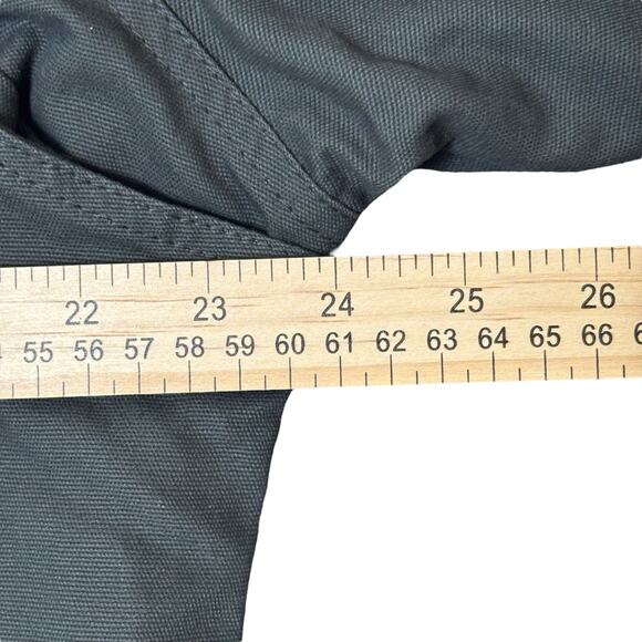 Wolverine Sherpa Lined Black Canvas Jacket Mens L Streetwear Workwear Warm Coat - Picture 10 of 16